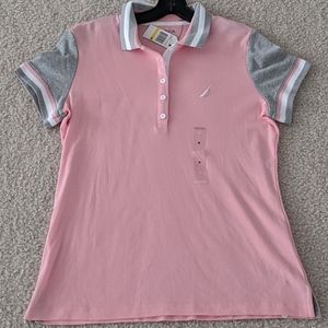 NEW Nautica Pink Polo shirt